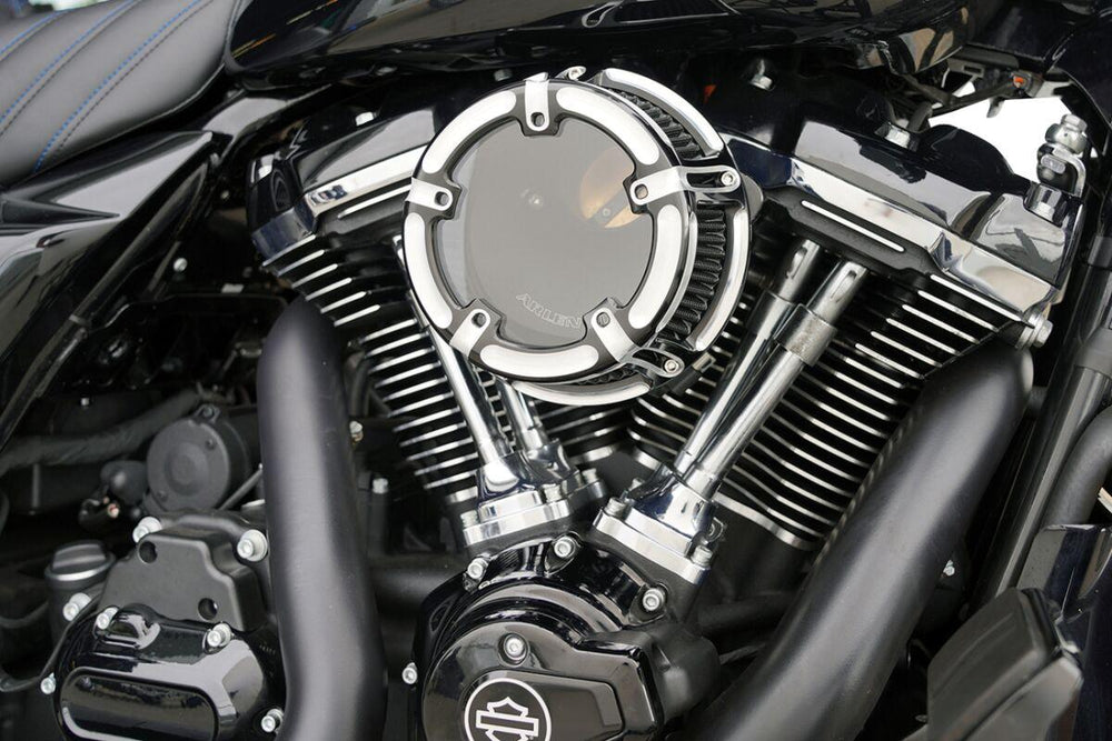 Arlen Ness Method Series Clear Cover Air Cleaner For Harley Davidson FLHX 1923 2024-2026 - Black/Contrast Cut