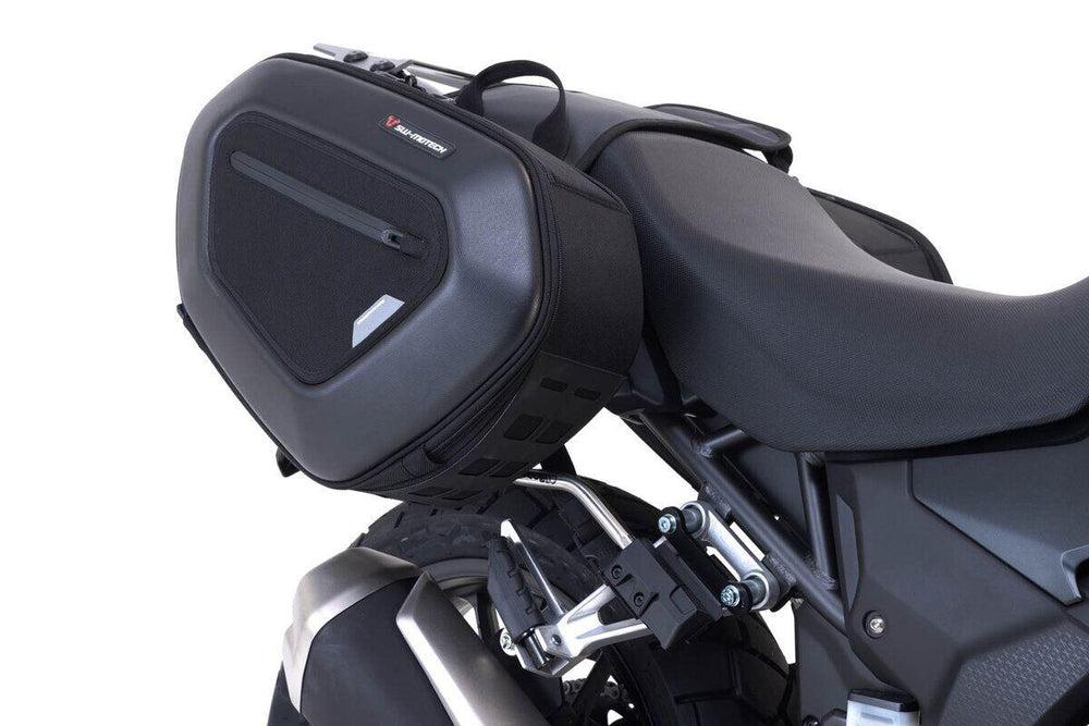 SW Motech Pro Blaze H Saddlebag Set With Edge Protection & Heat Guard For Honda CB500 X 2013-2015 - Black