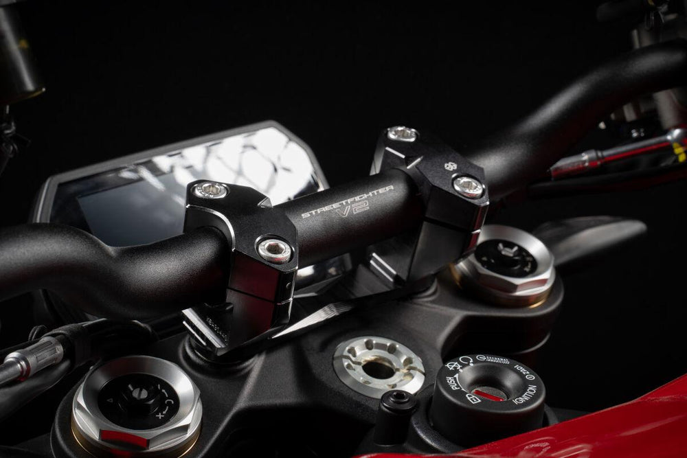 Gilles ADJ Handlebar Risers For Ducati Monster 890 ABS 2026 - Black