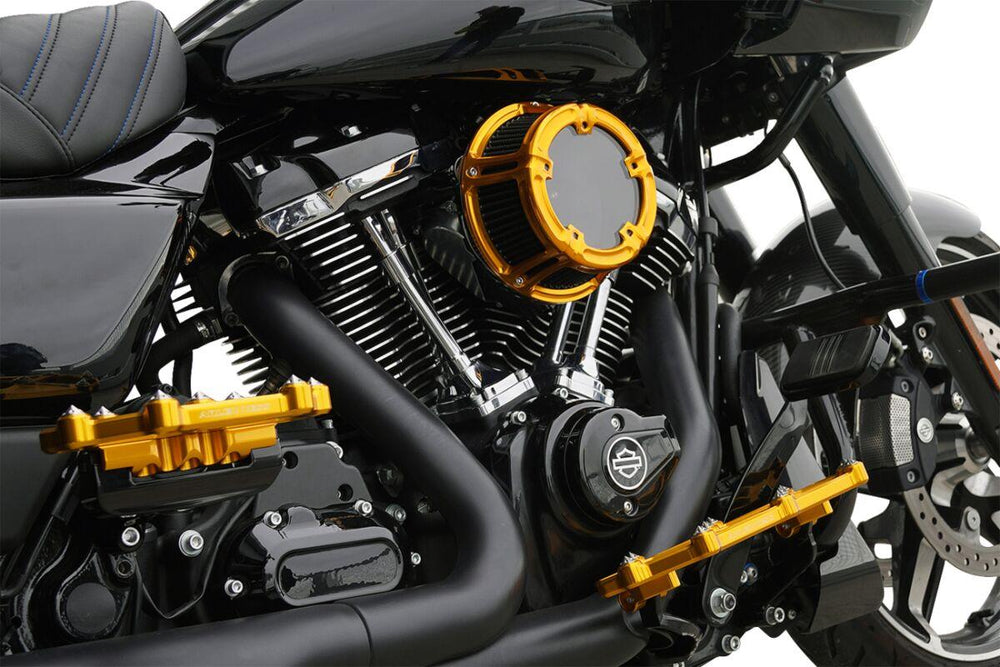 Arlen Ness Method Clear Series Air Cleaner For Harley Davidson FLHX 1923 2024-2026 - Gold