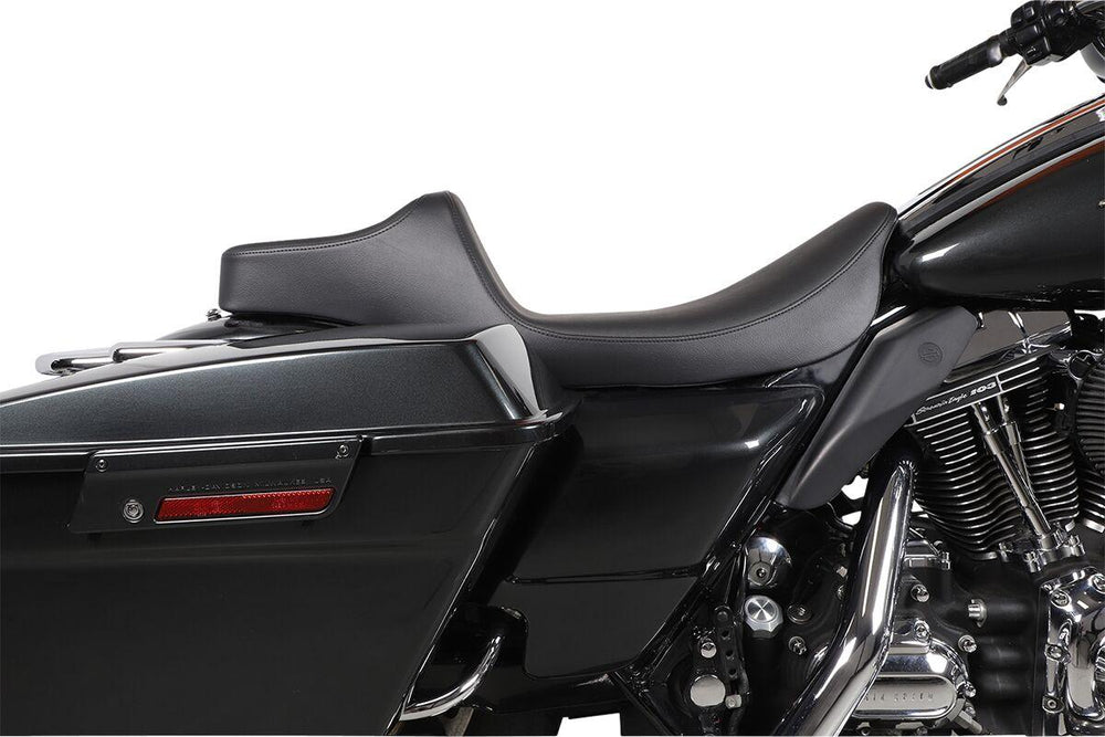 Drag Specialties Extended Reach Predator III Smooth Seat For Harley Davidson FLHR 1340 1997-1998 - Black