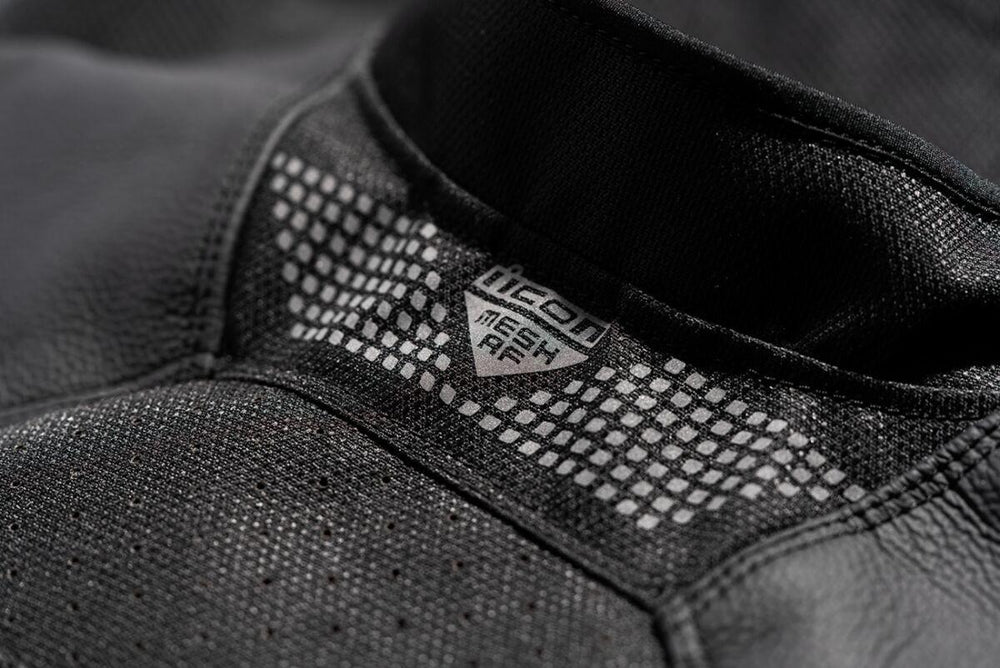 Icon Unisex Mesh AF Leather Jacket - Black