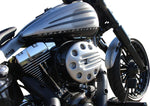 Cult Werk Slotted Air Filter Cover For Harley Davidson FXSB 1690 2014-2017 - Raw Black