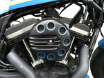 Cult Werk Slotted Air Filter Cover For Harley Davidson XL1200C 2016-2020 - Gloss Black