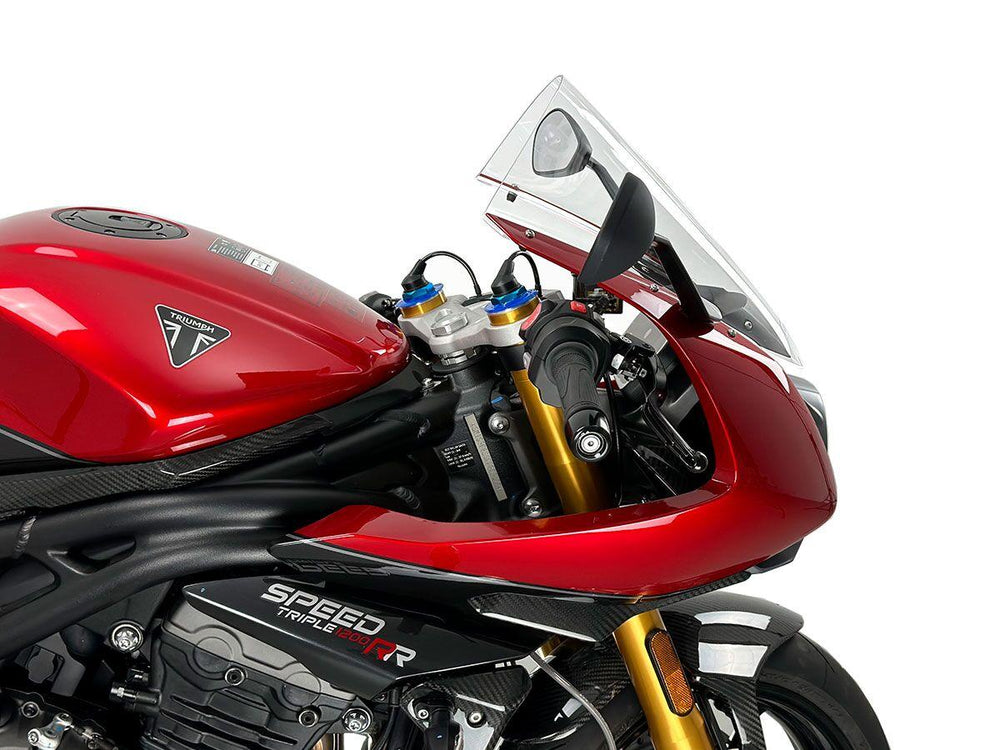 WRS Windscreen For Triumph Speed Triple 1200 RR ABS 2022-2024 39 cm (15-3/8") - Clear