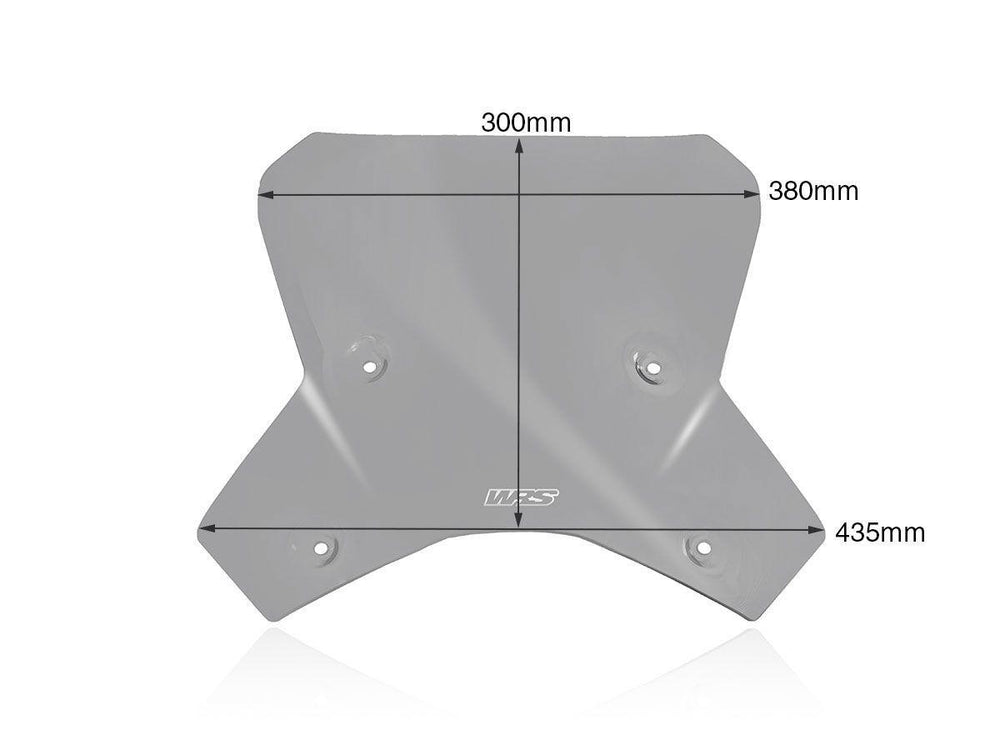 WRS Windscreen For KTM Super Adventure 1290 R ABS 2021-2024 30 cm (11-3/4") - Smoke
