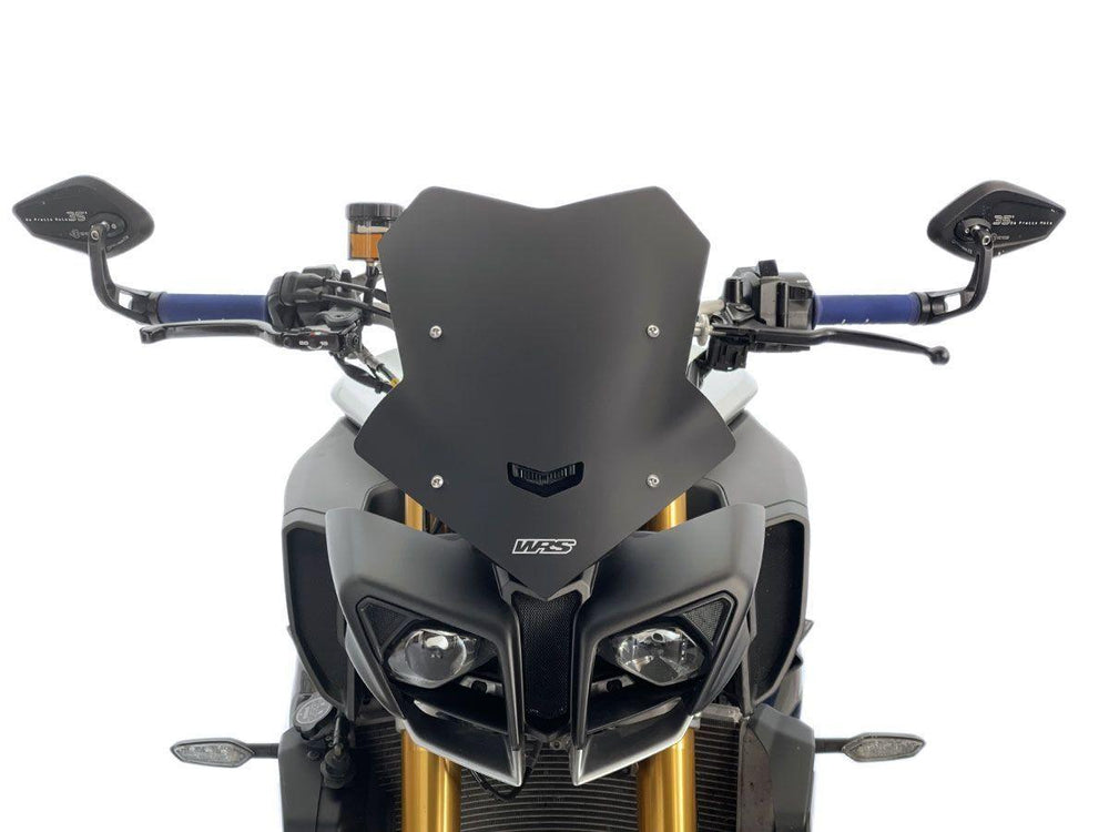 WRS Windscreen For Yamaha MT-10 ABS 2016-2021 34.5 cm (13-1/2") - Black