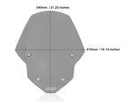 WRS Windscreen For Triumph Tiger 850 ABS 2022-2024 54 cm (21-1/4") - Smoke