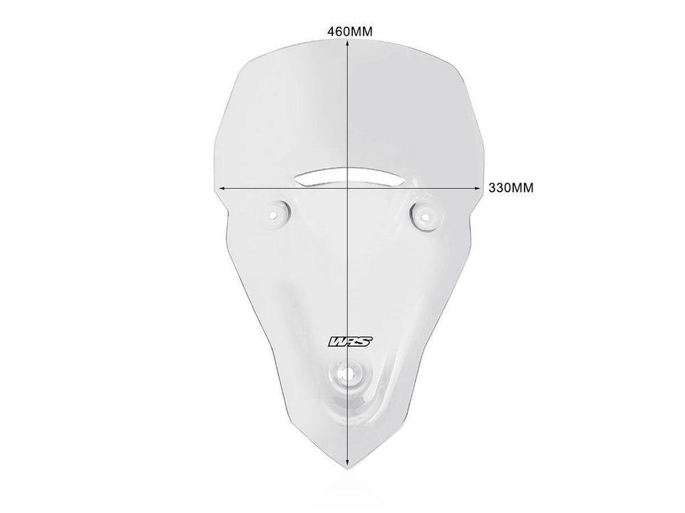WRS Windscreen For Triumph Tiger Sport 660 ABS 2022-2023 46 cm (18-1/8") - Clear