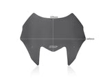 WRS Windscreen for Scooter For Yamaha XP 560 T-Max ABS 2022-2024 22.5 cm (8-7/8") - Dark Smoke