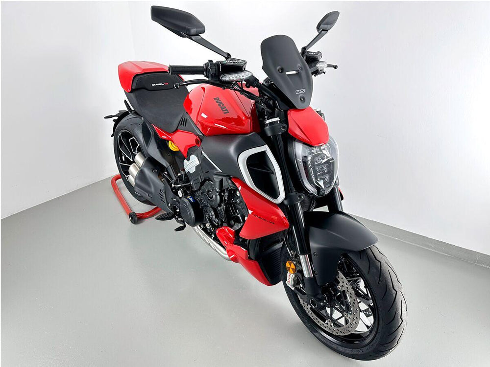 WRS Windscreen For Ducati Diavel V4 1200 ABS 2023-2025 28.5 cm (11-1/4") - Black