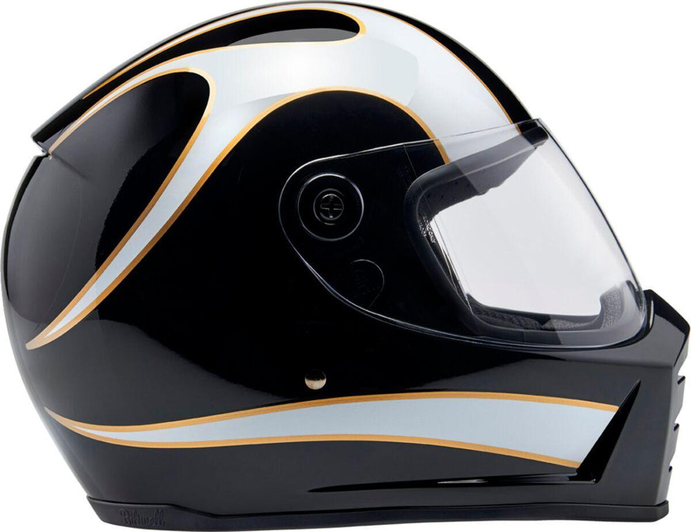 Biltwell Lane Splitter 22.06 Helmet - Black White