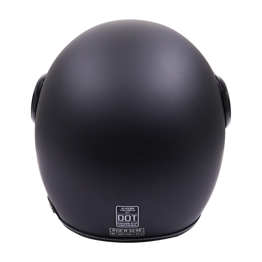 Axor Jet Open Face Helmet - Matt Black / Black