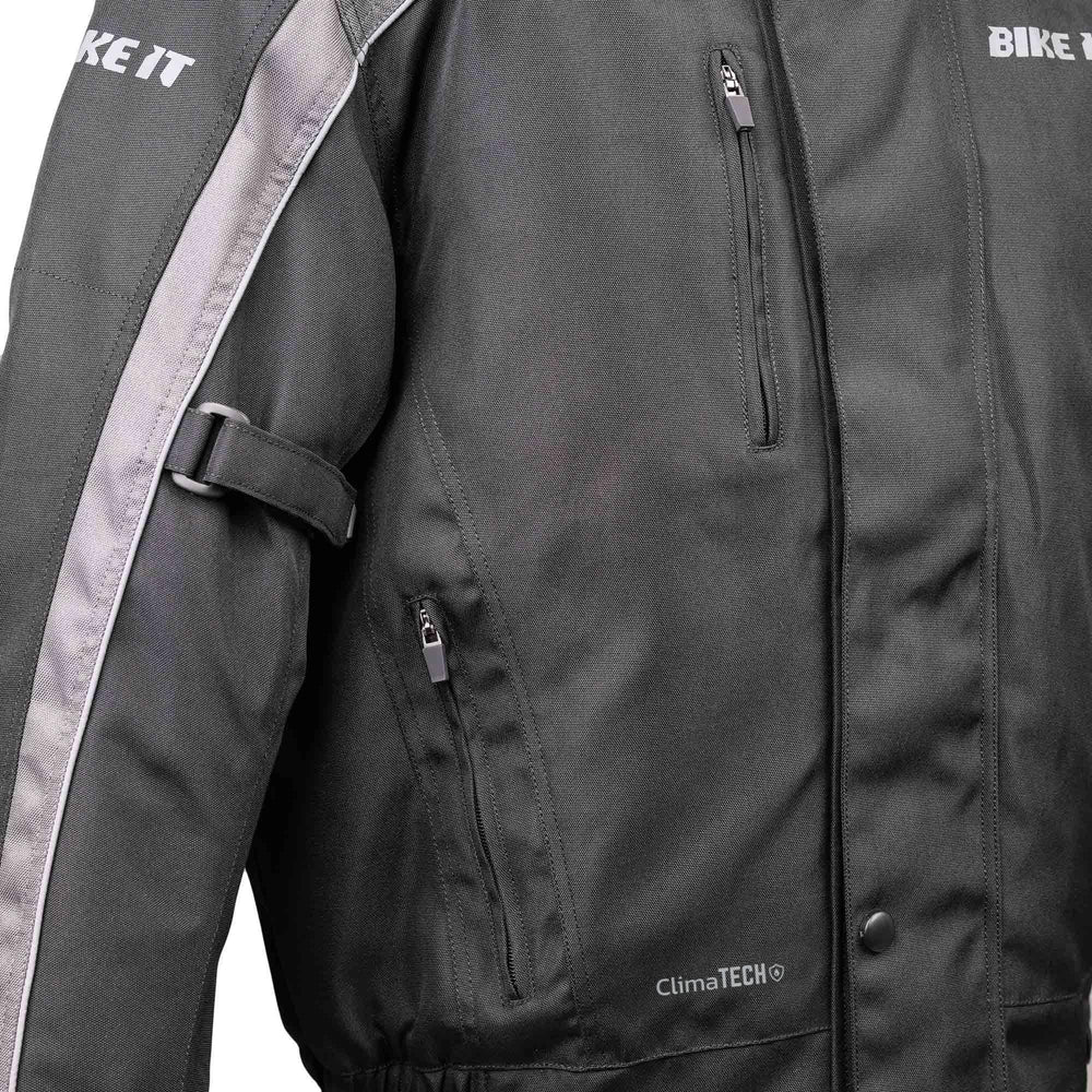 Bike It  Herm Textile Waterproof Motorcycle Bomber Casual Jacket