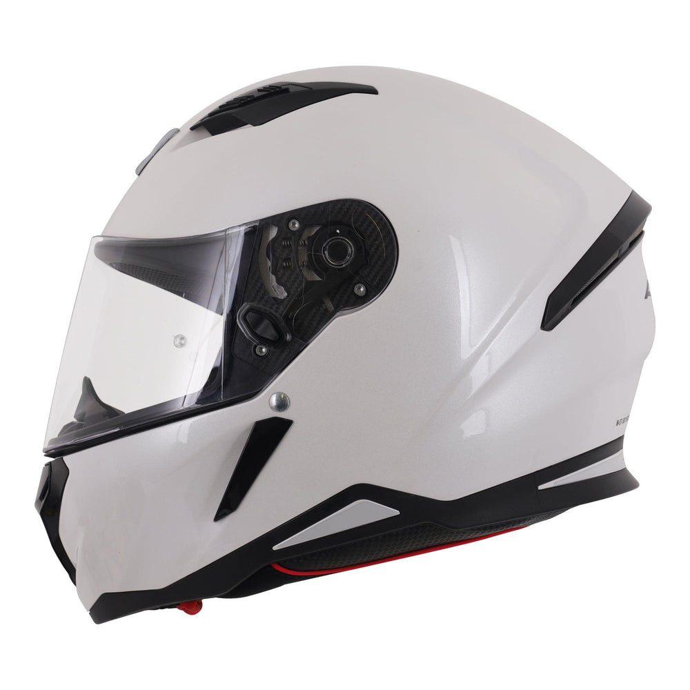 Axor SH890 Hunter Full Face Helmet - Solid White Gloss