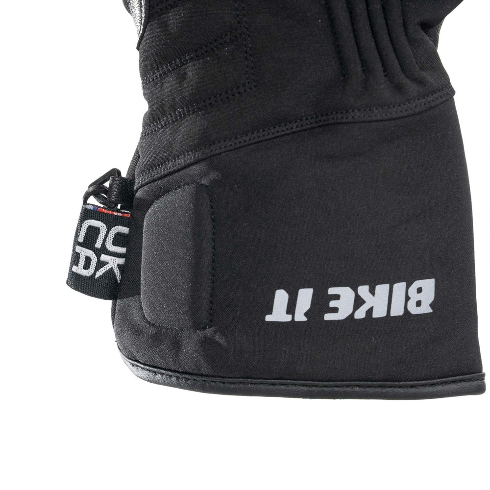 Bike It  "Triple Black" All-Seasons Waterproof Motorcycle Glove