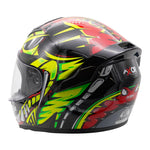 Axor Rage Full Face Helmet - Python Red Yellow Black Gloss