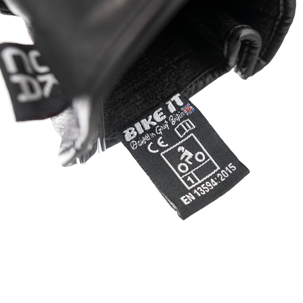 Bike It  "Triple Black Air" Summer Motorcycle Glove
