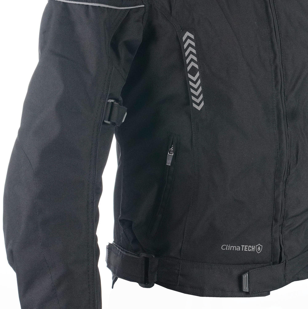 Bike It  Insignia Textile Ladies Waterproof Motorcycle Jacket Black