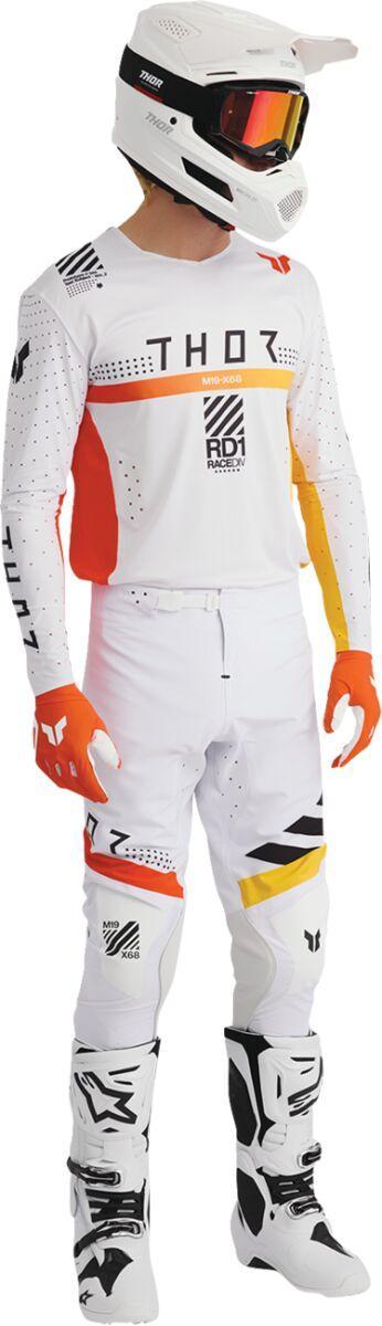 Thor Sportmode Synth Jersey - Black/Orange/White/Yellow