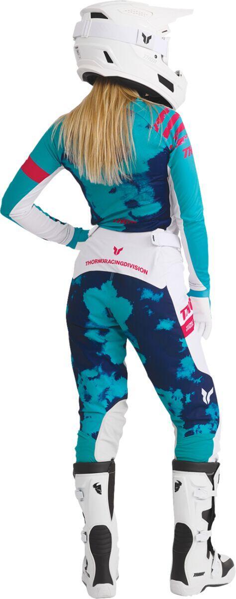 Thor Womens Launchmode XP Gloves - Aqua/White