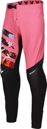 Thor Sportmode SD Pants - Black Orange Pink White