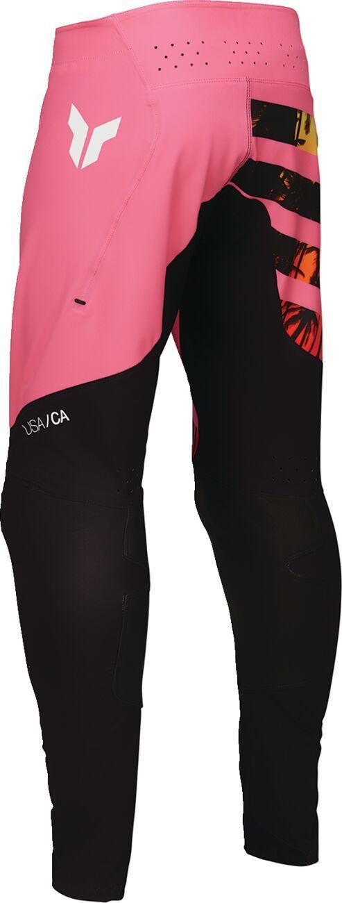 Thor Sportmode SD Pants - Black Orange Pink White