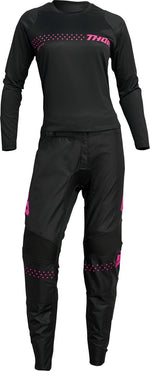 Thor Womens Sector Minimal Jersey - Black Pink