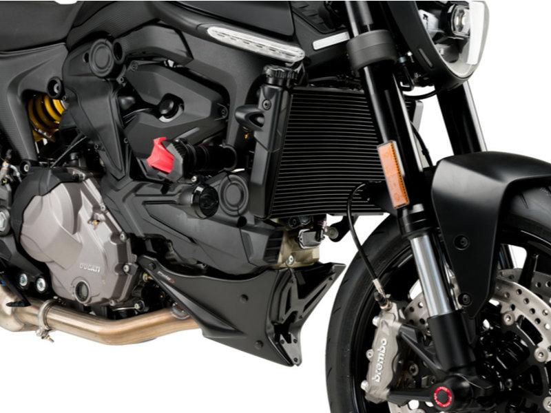 Puig Engine Spoiler For Ducati Monster 937 2021-2025 - Matt Black