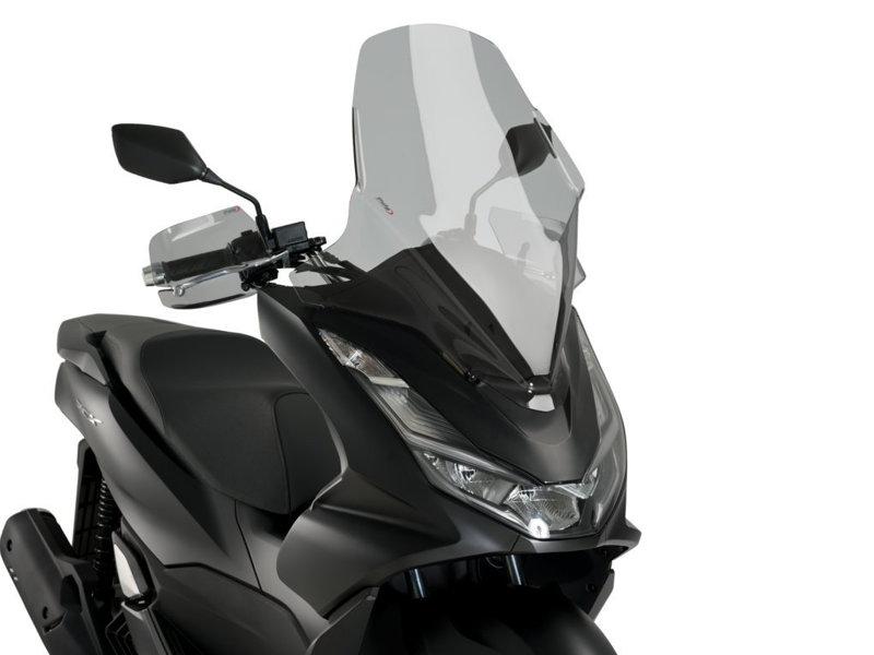 Puig V-Tech Line Touring Screen For Honda PCX 125 2021-2024 - Light Smoke
