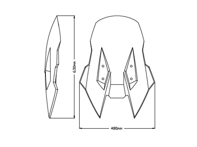 Puig Touring Screen For Suzuki V-Strom 1050 2020-2025 - Light Smoke