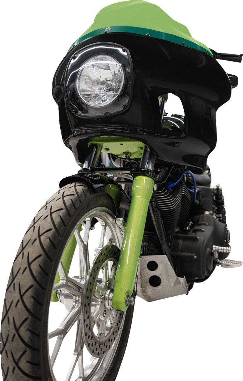 Klock Werks FXRP-Style Fairing Kit For Harley Davidson FXD 1584 2007-2010 - Black/Powder-Primed/White