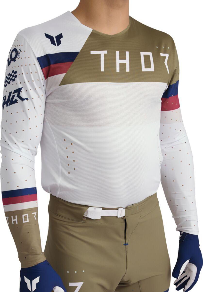 Thor Sportmode League Jersey - Maroon/Navy/Tan/White