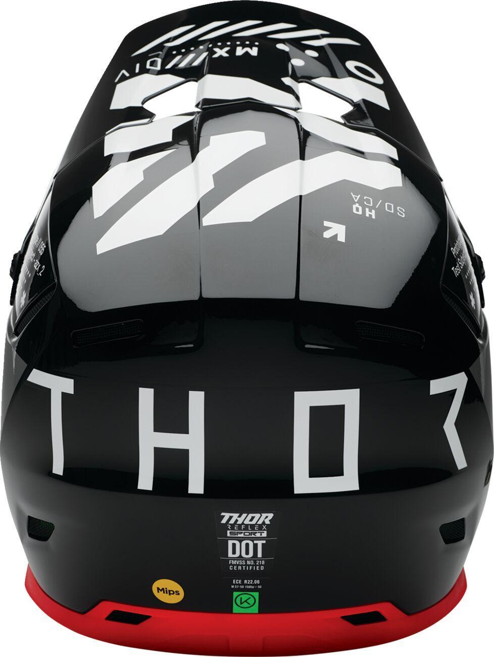 Thor Reflex Sport Strike MIPS Helmet - Black Red