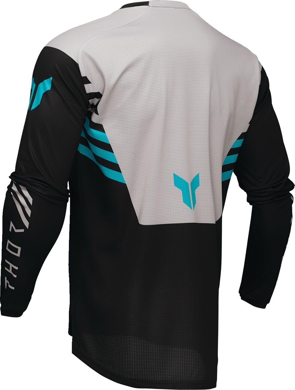 Thor Launchmode Zone Jersey - Black Light Grey Sand Turquoise