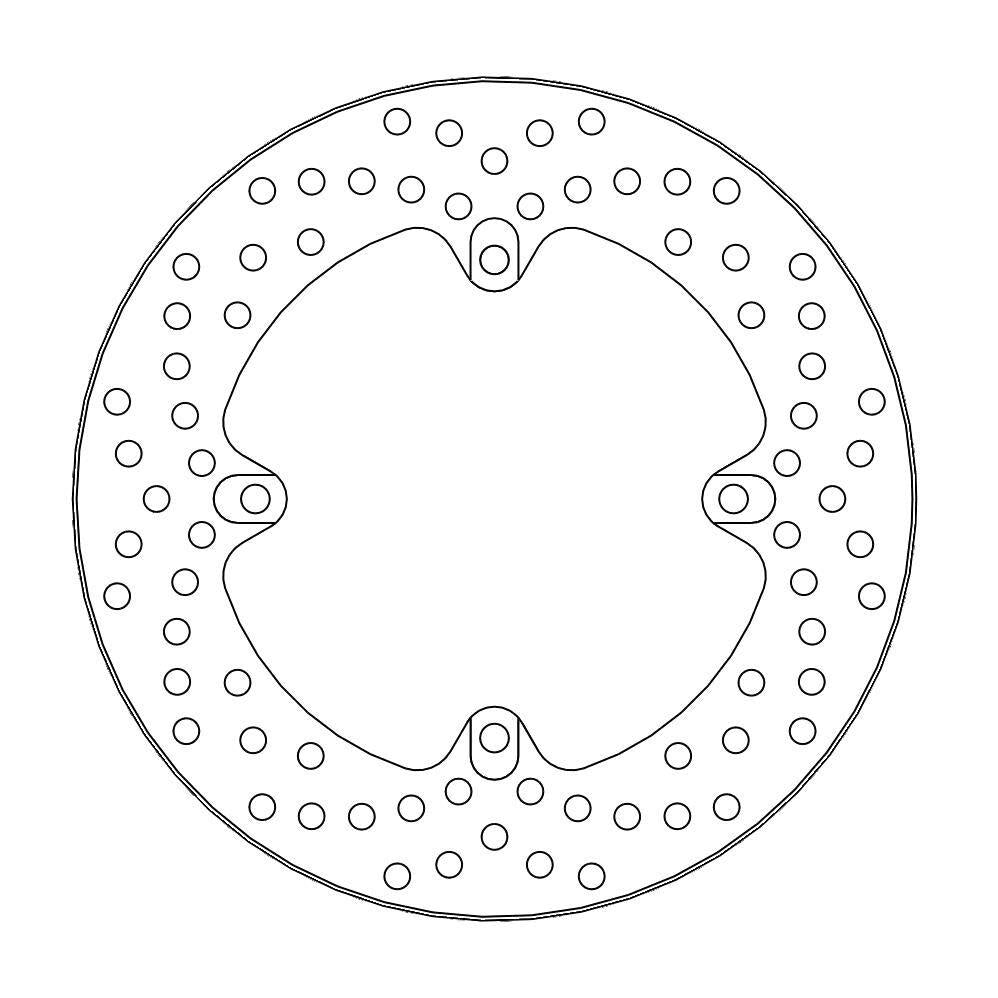 Moto Master Halo Series Fixed Brake Disc For Honda CBR 1000 RR Fireblade 2020-2025 Rear