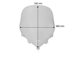 WRS Windscreen Caponord K1200S/K1300S For BMW K 1200 S 2005-2008 54 cm (21-1/4") - Smoke
