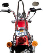 Biltwell EXFIL Sissy Bars For Harley Davidson XL 1200 C 1996-2016 - Chrome