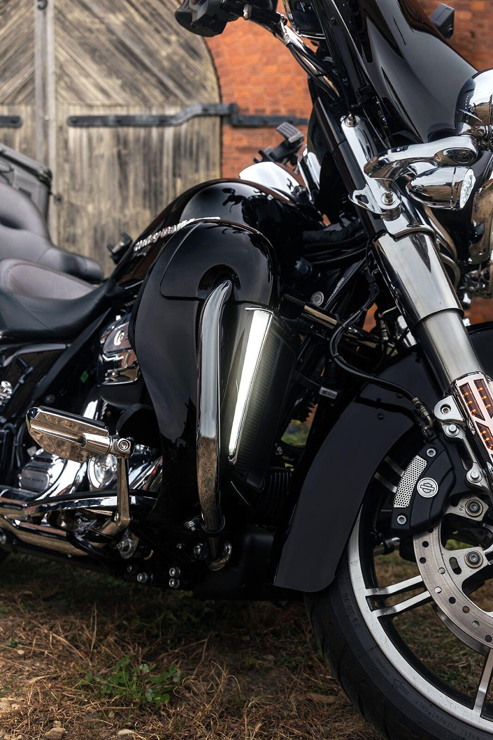Ciro Fang Lower Fairing Lights For Harley Davidson FLH 1868 ABS 2021 Chrome Clear