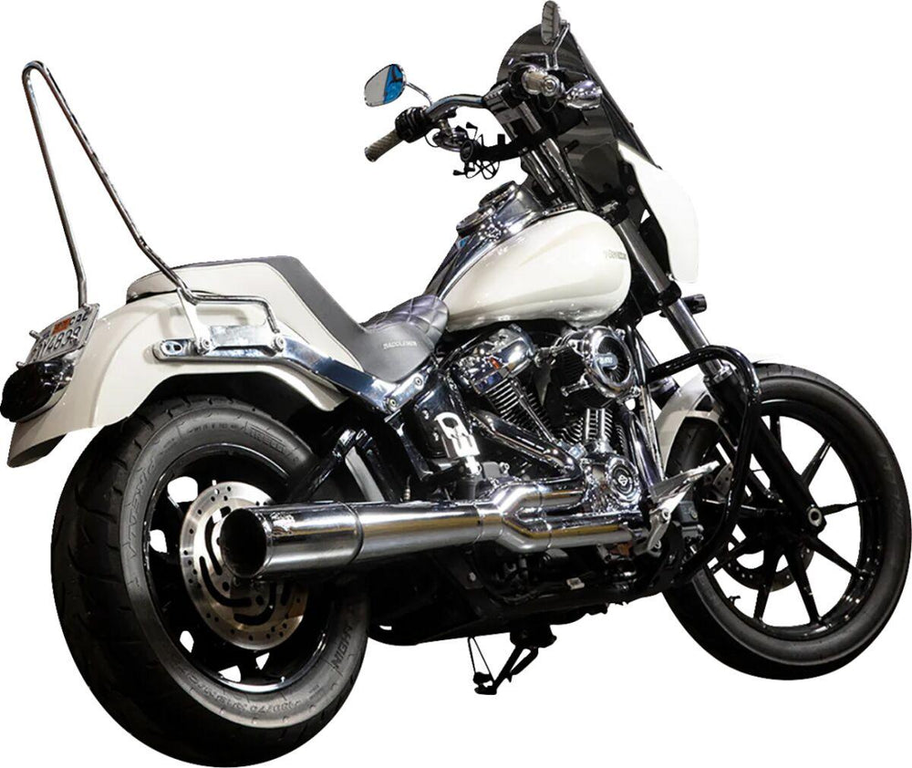 Biltwell EXFIL Sissy Bars For Harley Davidson FLDE 1750 2018-2020 - Chrome