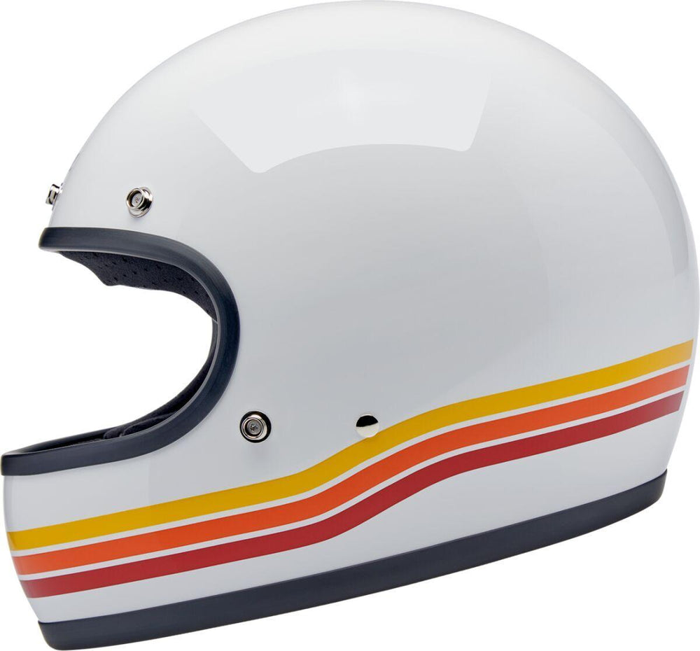Biltwell Gringo Sunset Spectrum Helmet - Gloss/Orange/Red/White