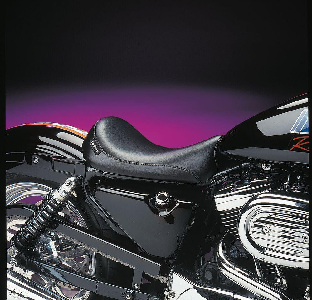 LE Pera Silhouette LT Solo Seat For Harley Davidson XL1200C 1996-2003 Plain - Black