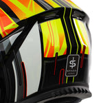 Spada Raiden 3 Cyclone Full Face Motorcycle Helmet - Yellow