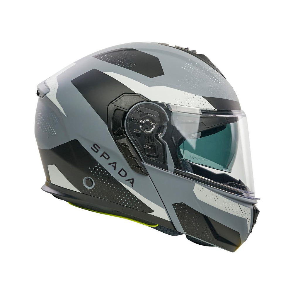 Spada Orion 2 Geo Camo Flip Front Motorcycle Helmet -  Matt Grey