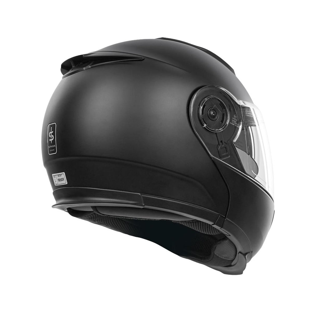 Spada Bastion Flip Front Motorcycle Helmet - Matt Black