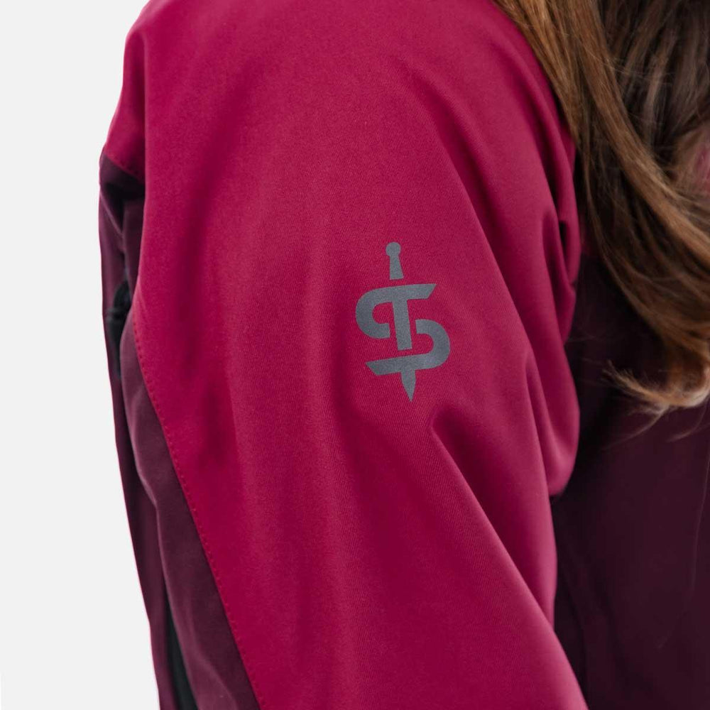 Spada Bella Waterproof Ladies Quilted Jacket - Port Red