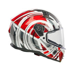 Spada Raiden 3 Cyclone Full Face Motorcycle Helmet - Red