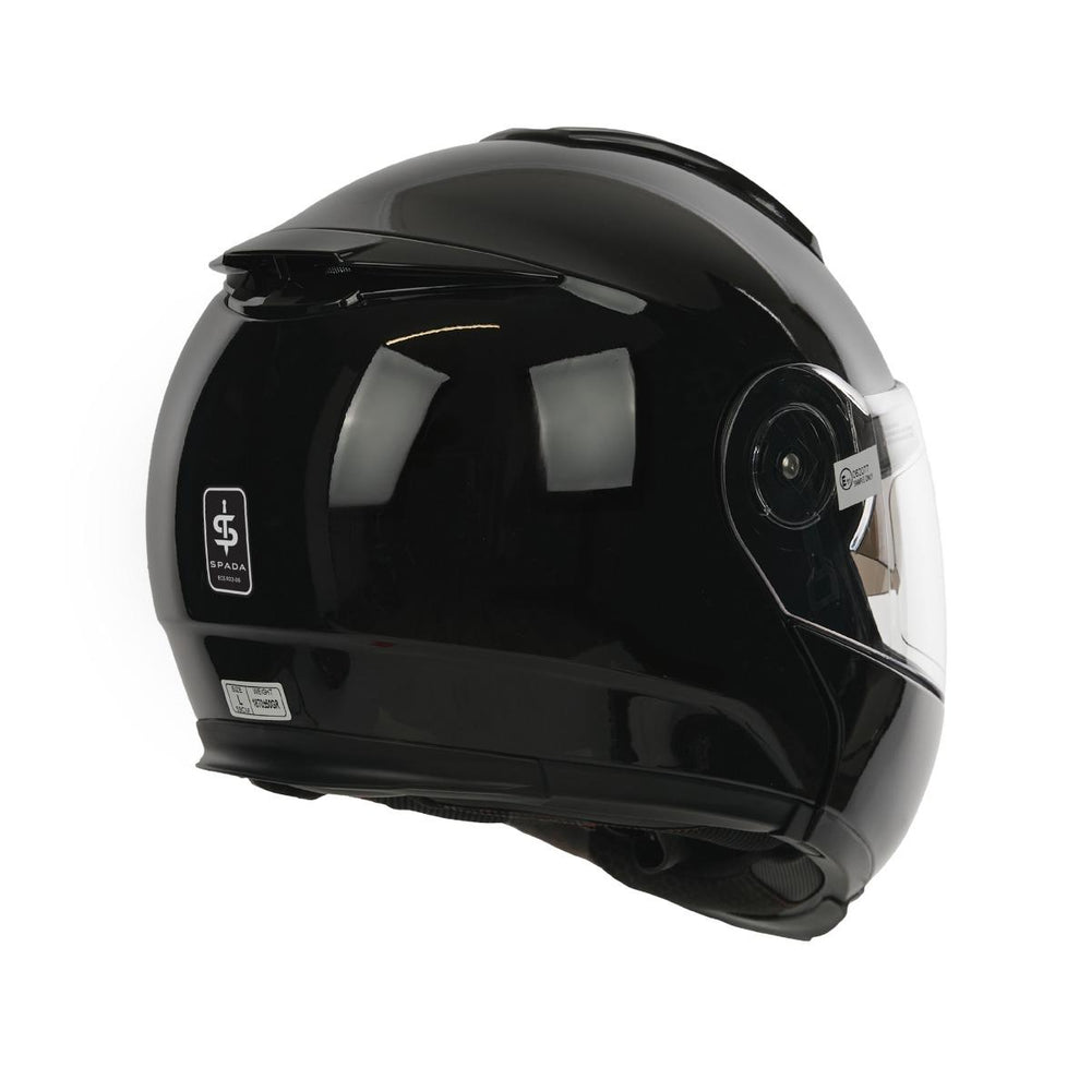 Spada Bastion Flip Front Motorcycle Helmet - Black