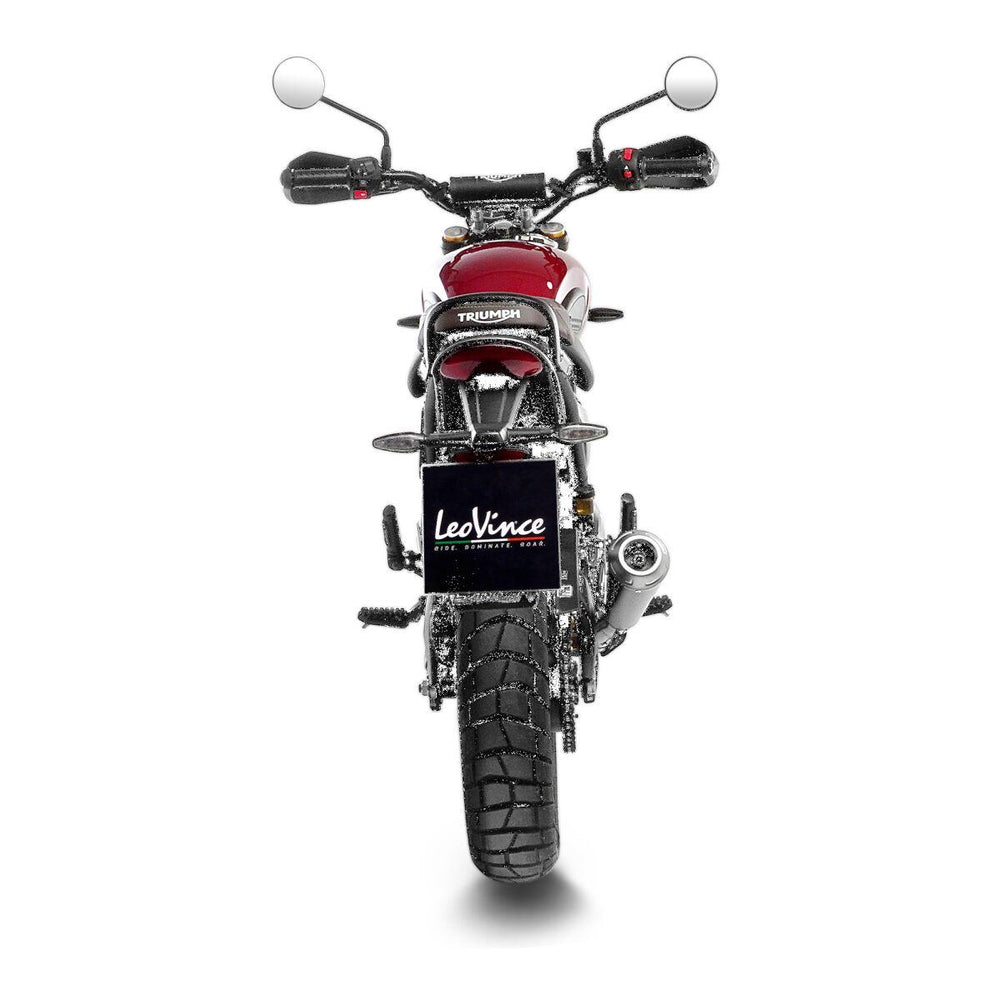 LeoVince GP One Silencer For Triumph Scrambler 400 X 2024-2026 ABS Right Matte Black