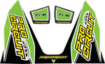 Pro Circuit Ti-6 Exhaust Decals - Black Green White Yellow